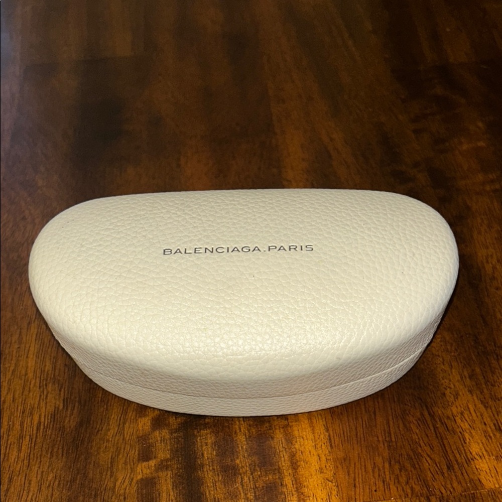 Balenciaga Paris White Eyeglass Case